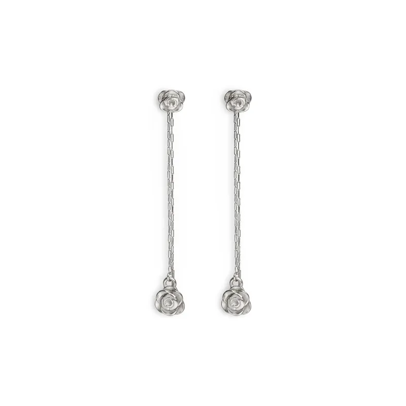 CHARLES&KEITH Stainless Steel Earrings Women's Rose Gold/Silver-5