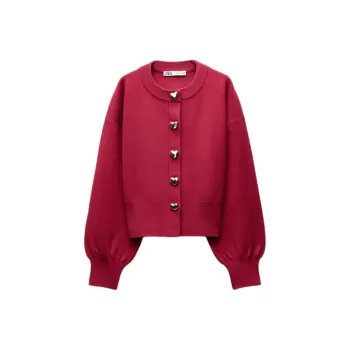 ZARA Valentine's Day Collection Knitwear Women's Red