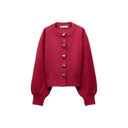 ZARA Valentine's Day Collection Knitwear Women's Red