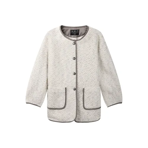 THE SEA LIFE Jackets & Coats Women's Cloud White