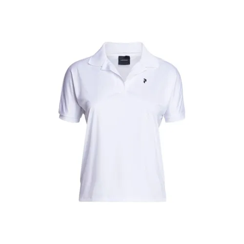 PEAK PERFORMANCE Polo Gold Women's White