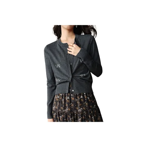 Late White Knitwear Women's Dark Gray
