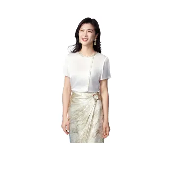 BBLLUUEE Shirt Women's Vanilla Apricot