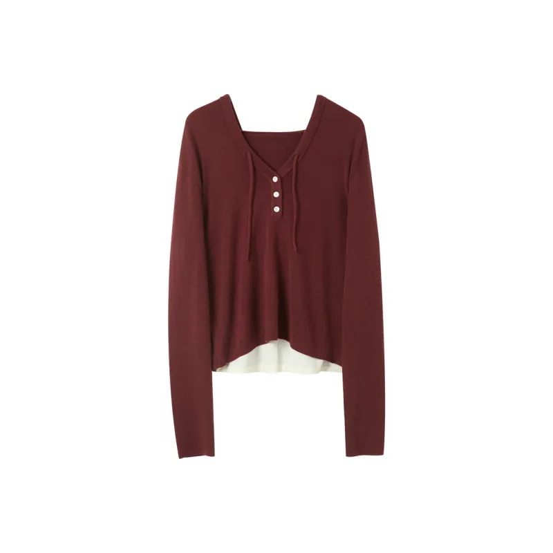 3COLOUR Knitwear Women's Ancora Red-0