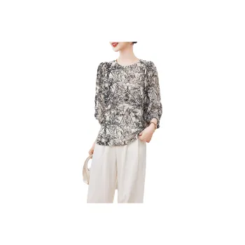 Yi Mengyuan Silk Shirt Women's Image Color