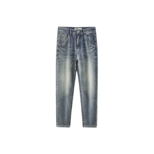 Jeep Fashion Sports Collection Jeans Unisex Vintage Blue