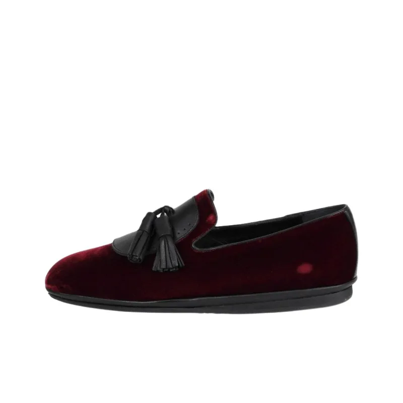 FERRAGAMO Finnegan Casual Shoes Men's Dark Red-0