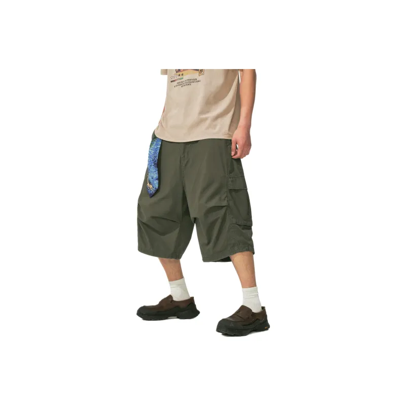 NOTHOMME Monterest Shun Time Wilderness Cargo Shorts Unisex-4