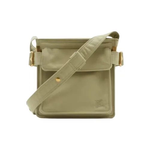 Burberry Trench Polyester Shoulder Bag, Crossbody Bag, Cell Phone Pouch Men's Hunter Beige