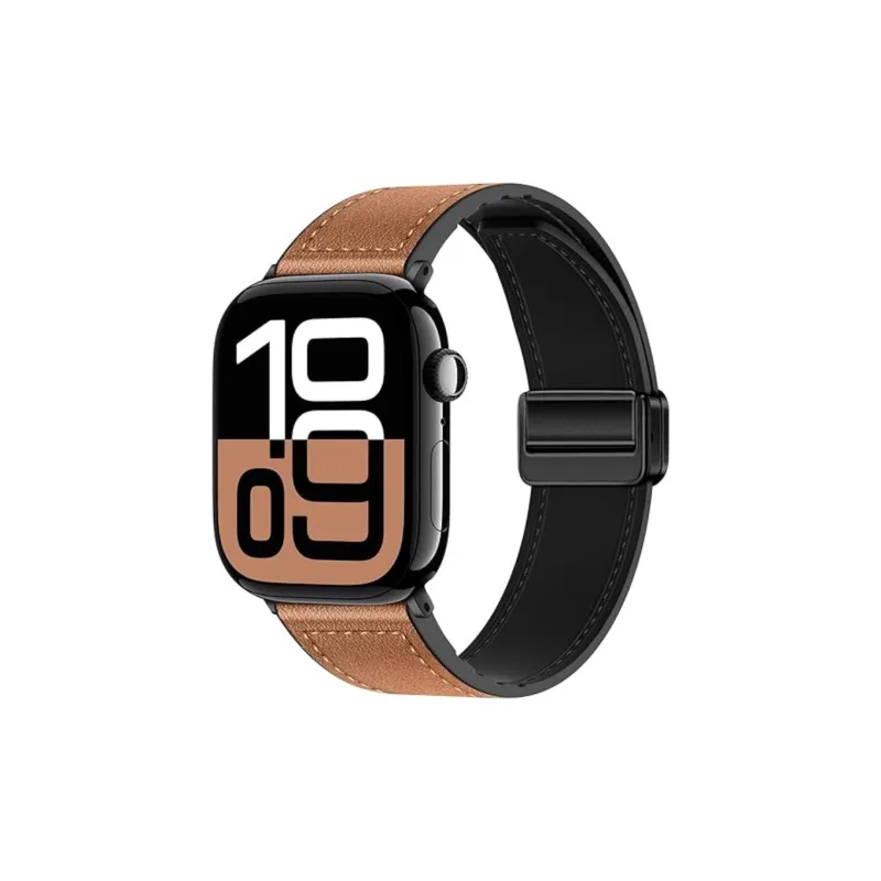 Brangdy Apple Compatibility Watch Band Artificial Leather Material-12