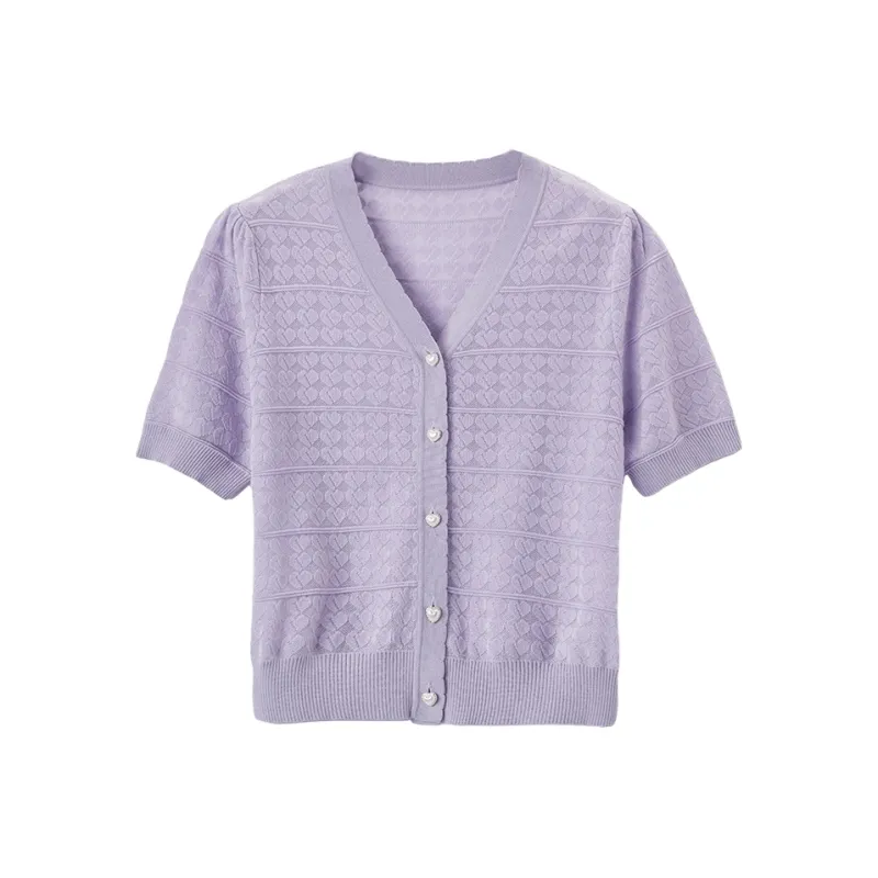XIANGYING Knitwear Women's Purple-0