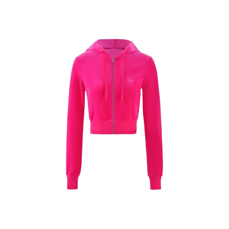 I.AM.GIA STACEY VELOUR HOODIE Sweatshirt Women's PINK/Pink-0