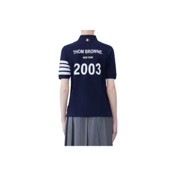 THOM BROWNE 4 Bar Stripe 2003 print Polo Shirt