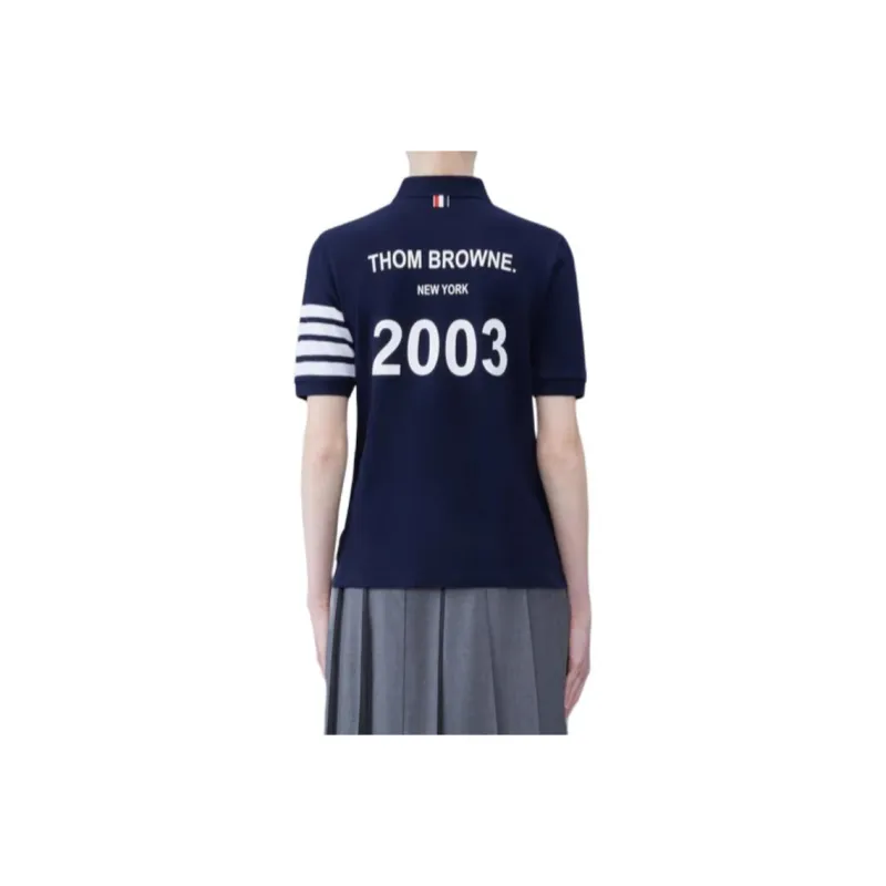 THOM BROWNE 4 Bar Stripe 2003 print Polo Shirt-0