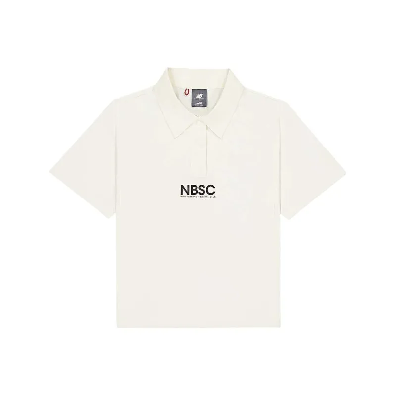 New Balance Polo Shirt Women's Ivory White-0