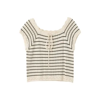3COLOUR Knitwear Women's Apricot Stripes