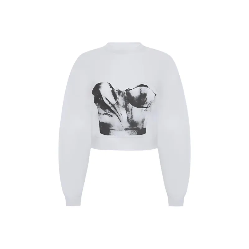 Alexander McQueen Sweatshirts Women's White/Black-0