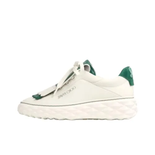 Malbon Golf x Jimmy Choo Diamond Low Top Casual Shoes Women's Green