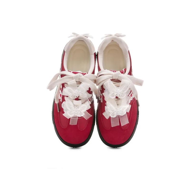 Lovely You Wear resistant And Lightweight Low Top Skateboard Shoes Women's-21