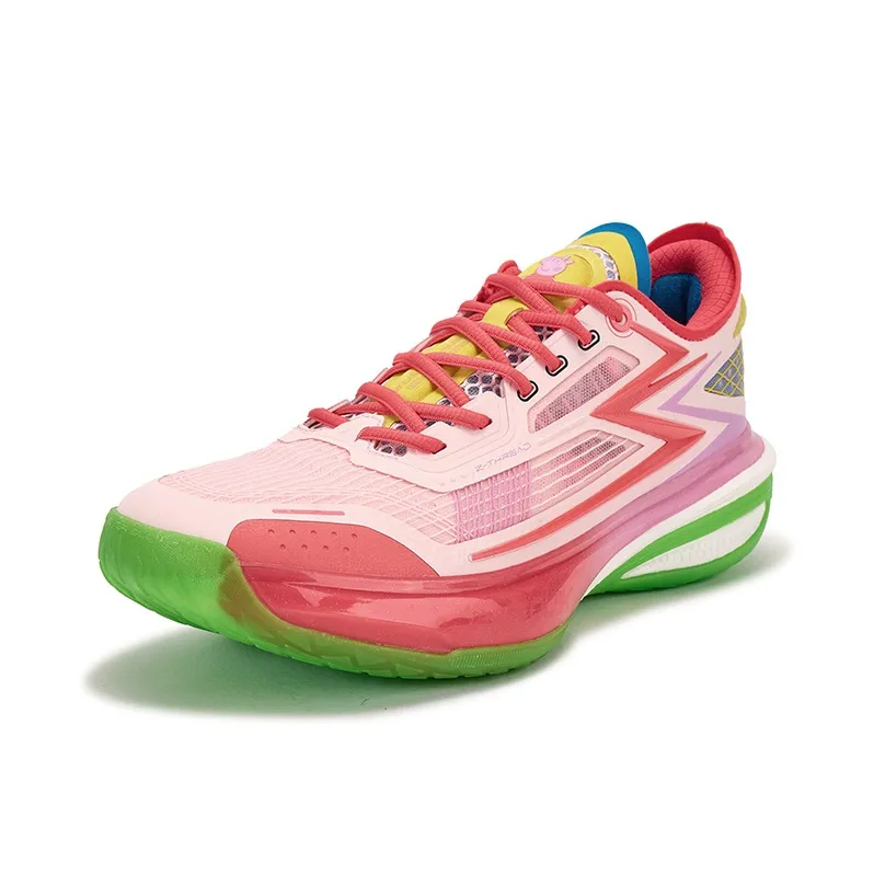 361° Cushioning, Slip Resistant, And Abrasion Resistant Low Top Basketball Shoes Men's Fluorescent Hot Coral Pink-1