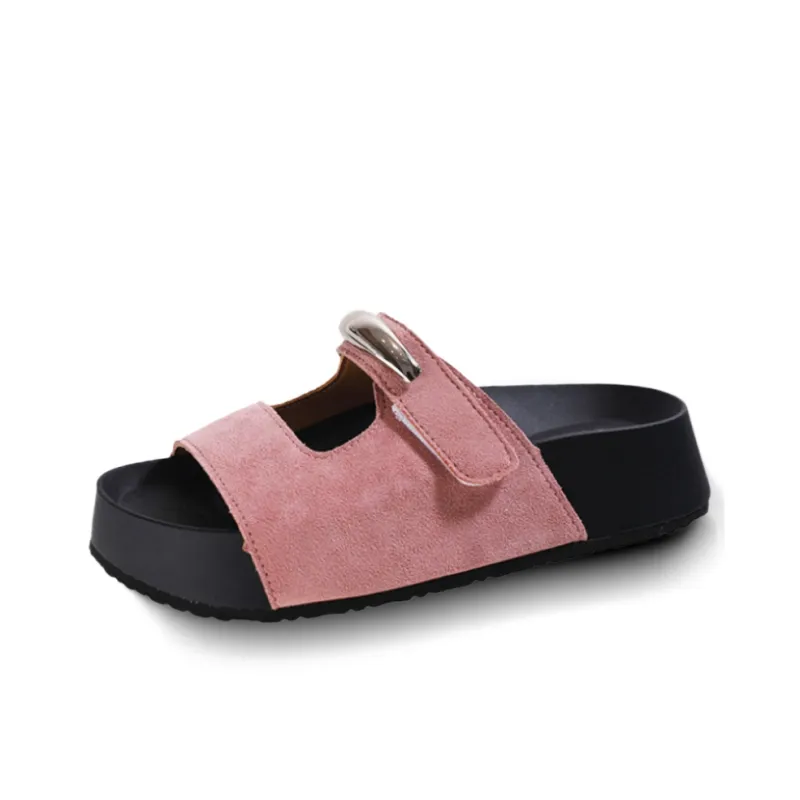 GESHE Rubber Sole Slip Resistant Slide Slippers Women's-4