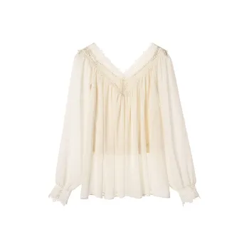 EKOOL Chiffon Shirt Women's Apricot