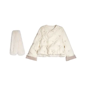 SONGBENSANGSANG Down Jacket Women's Apricot