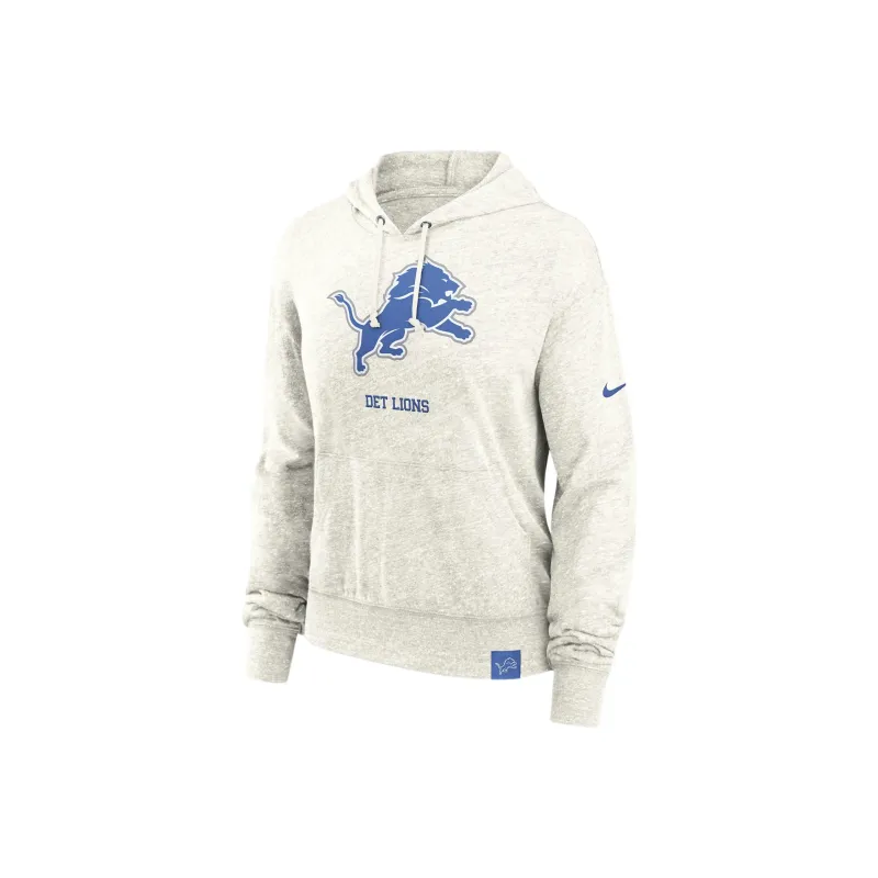 Nike Detroit Lions Gym Vintage Women's Nike Nfl Pullover Hoodie-0