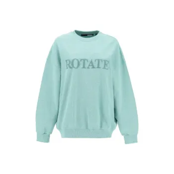 Rotate Logo Embroidered Crewneck Sweatshirt