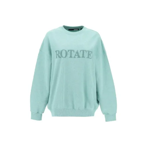 Rotate Logo Embroidered Crewneck Sweatshirt