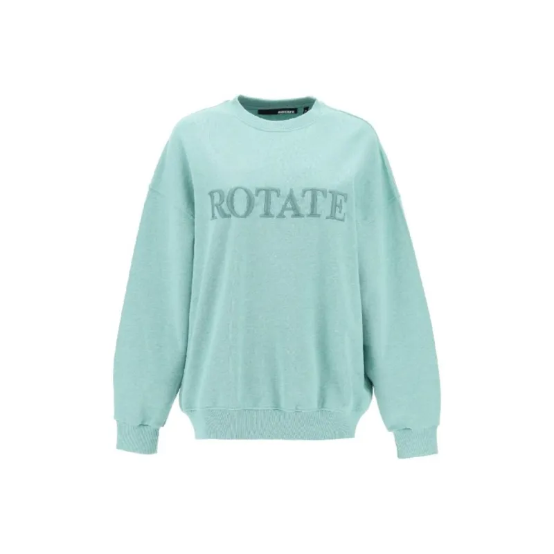 Rotate Logo Embroidered Crewneck Sweatshirt-0