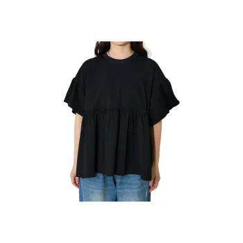 FREAK'S STORE Ruffle Sleeve T Shirt Women's Black