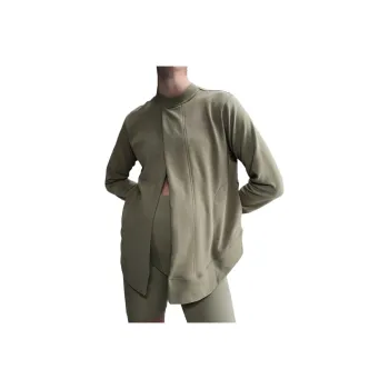 Nike M One Women's Reversible French Terry Pullover Top Maternity