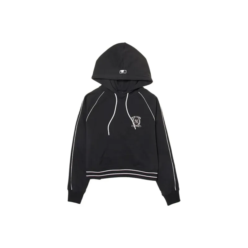MLB Varsity Sportive New York Yankees Hoodie Sweatshirt Women's Black-0