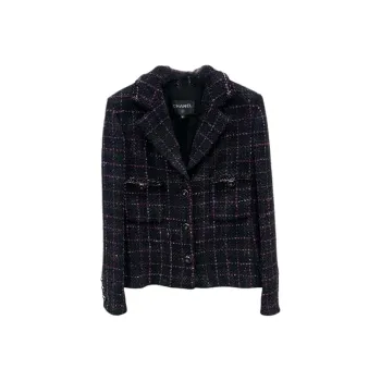 CHANEL Jackets Coats Women's Black