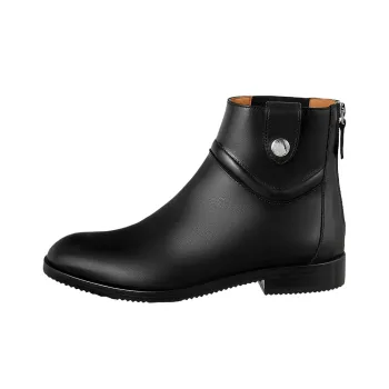 HERMES Nedji Ankle Boots Men's Black