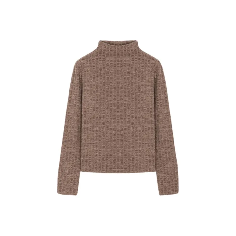 Mo Han Yi Mei Knitwear Women's Coffee-0
