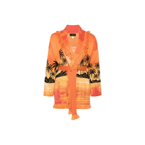 Alanui Keralda V-Neck Belted Cardigan