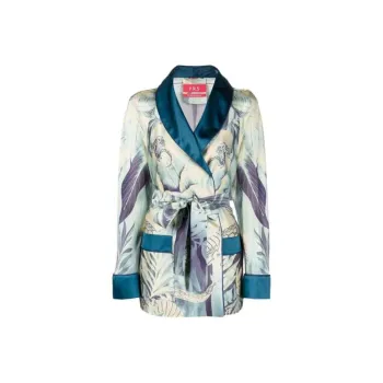 F.R.S For Restless Sleepers Dione Jungle print Silk Jacket