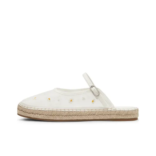 CHARLES&KEITH Composite Sole Closed Toe Slippers Women's White