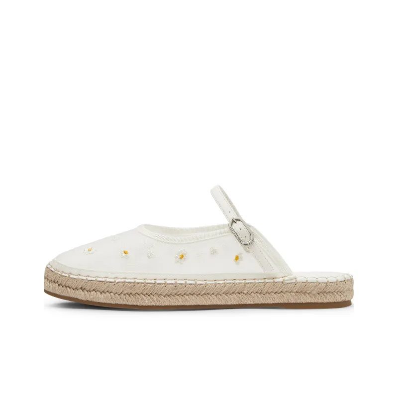 CHARLES&KEITH Composite Sole Closed Toe Slippers Women's White-0
