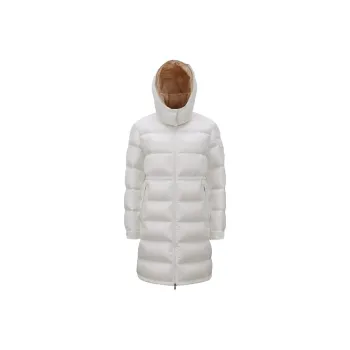 Moncler Meillon Long Down Jacket Coat Women's White
