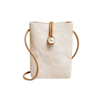 15 MINS Synthetic Leather Shoulder Bag Mini Women's Ecru & Apricot/Denim Blue/Dusty Pink