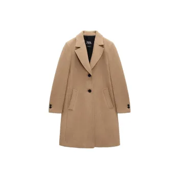 ZARA Coats Women's Tan