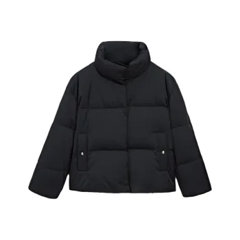 Massimo Dutti Down Jacket Women's Dark Blue