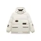 Cotton White/Volcanic Brown