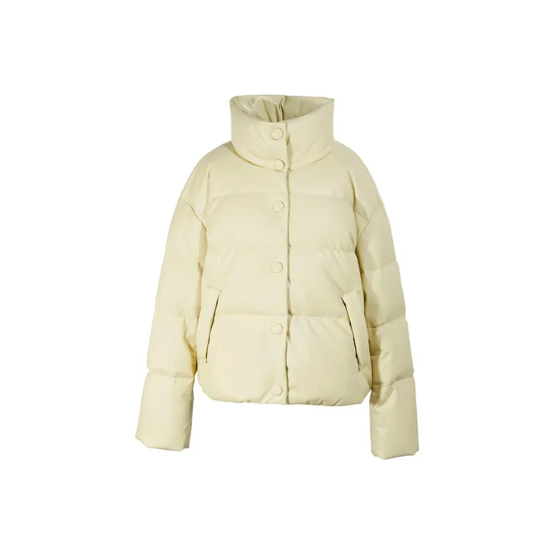3COLOUR Down Jacket Women's Yellow Cream-0