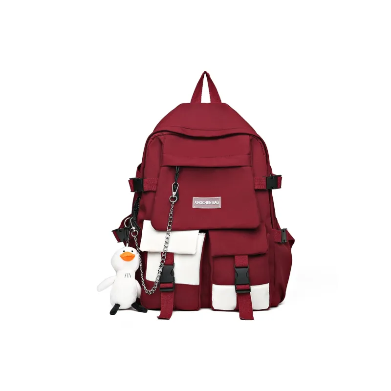 Tibai Oxford Backpack Regular Unisex Black/Blue/Red/Green-15