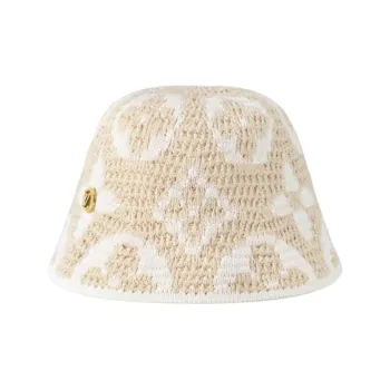 LOUIS VUITTON Cotton, Metal Bucket Hats Women's Beige