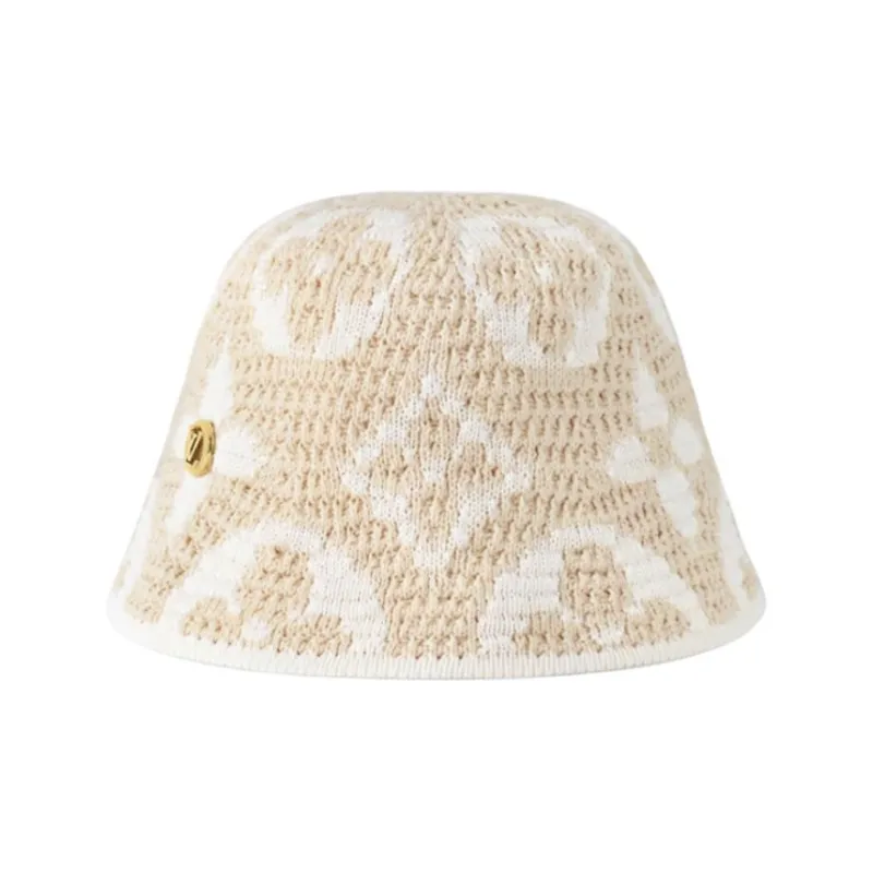 LOUIS VUITTON Cotton, Metal Bucket Hats Women's Beige-0